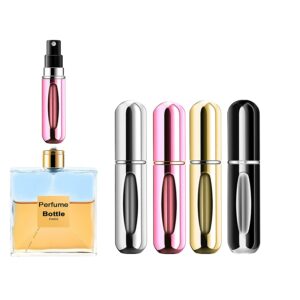 5ml Portable Mini Refillable Perfume Atomizer - Travel Perfume Bottle, Perfume Spray Scent Pump Case