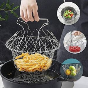 Chef Basket Deluxe Kitchen Colander Cooking Expandable