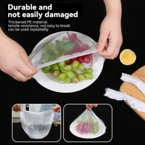 Disposable Plastic Food Cover (100Pcs) 