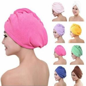 Microfiber Hair Fast Drying Dryer Towel Bath Wrap Hat Quick Cap