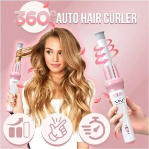 Automatic 360° Rotating Hair Curler Stick 