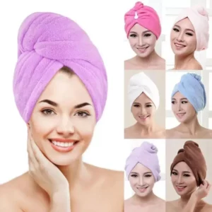 Microfiber Hair Fast Drying Dryer Towel Bath Wrap Hat Quick Cap
